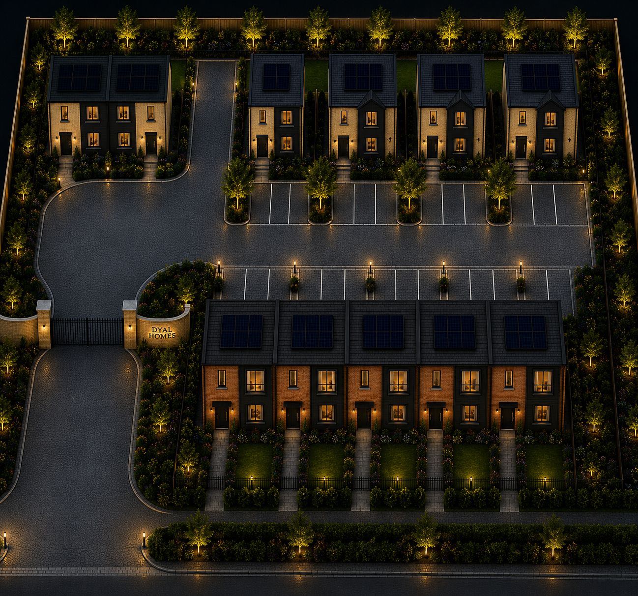 Site layout — exclusive gated development Wolverhampton